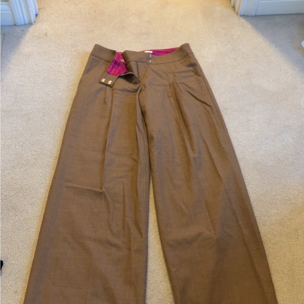 Stylish Brown Wide-Leg Trousers